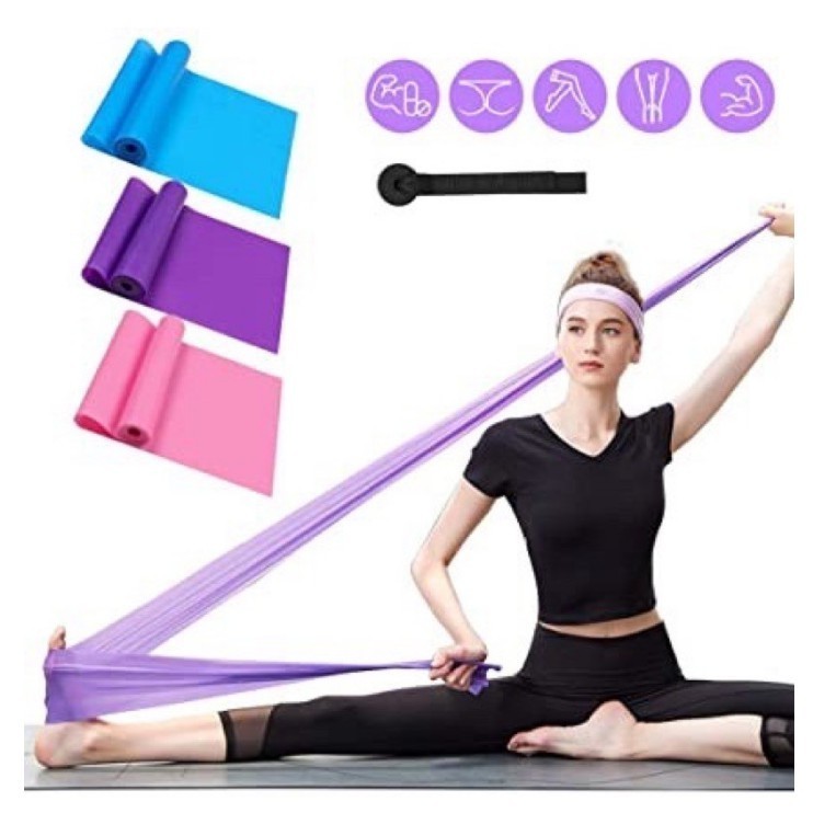 Faixa Elástica Fisioterapia Academia Thera Band Para Exercícios Multifuncionais 1,5 metro Espessura 0.35mm