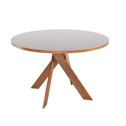 Mesa de Jantar 137cm com Vidro Monaco Madetal