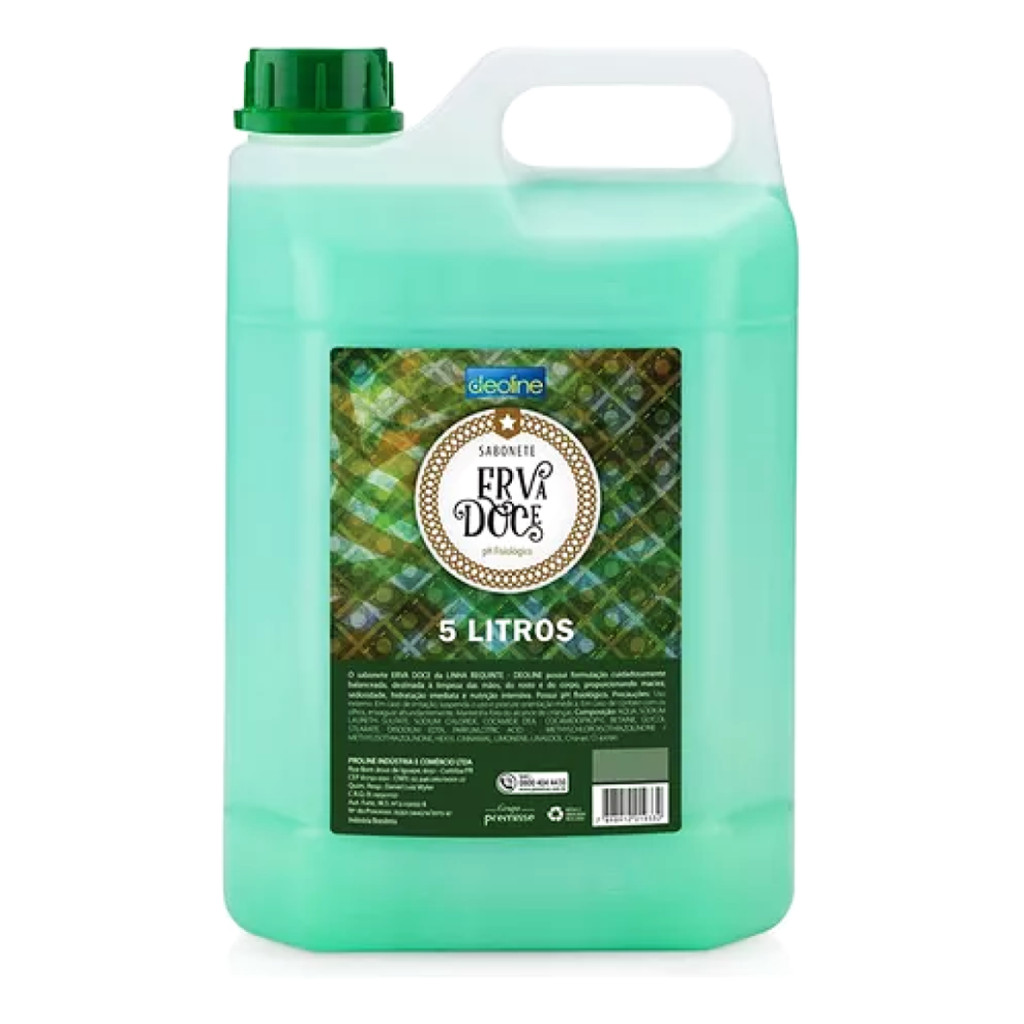 Sabonete Liquido Premisse ErvaDoce Ph Fisiológico 5 Litros