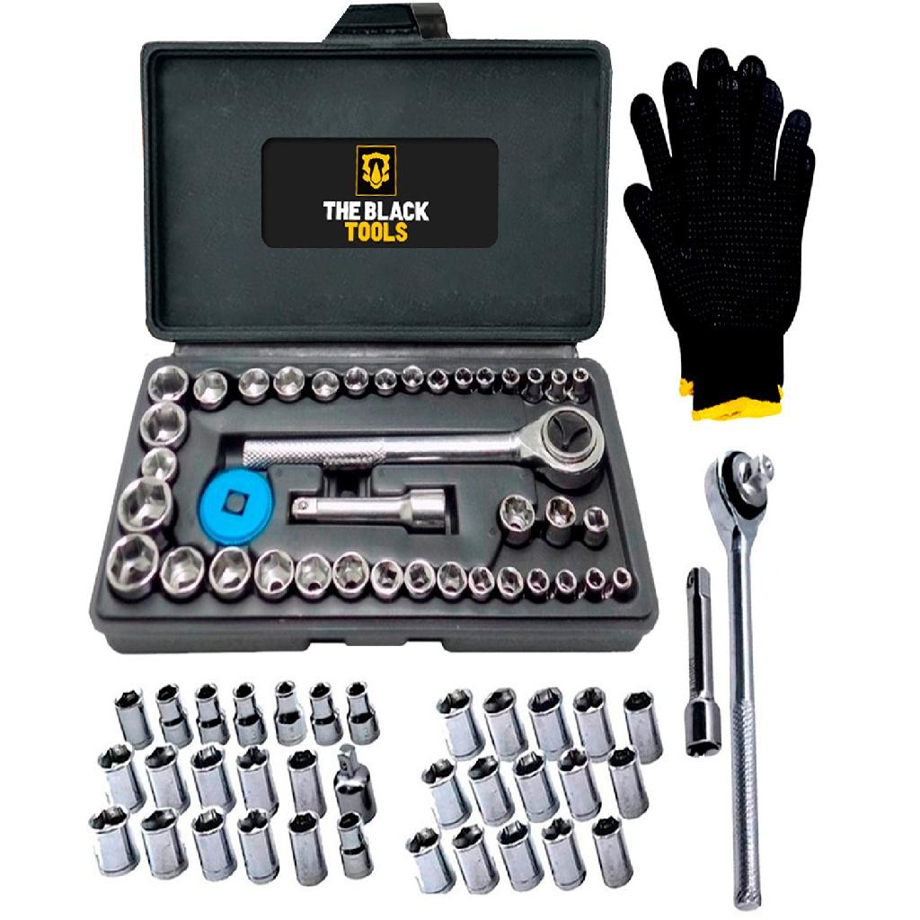 Kit Jogo Catraca Reversível Pito Soquete Ferramentas Brinde 40 Peças Maleta em Oferta na Shopee