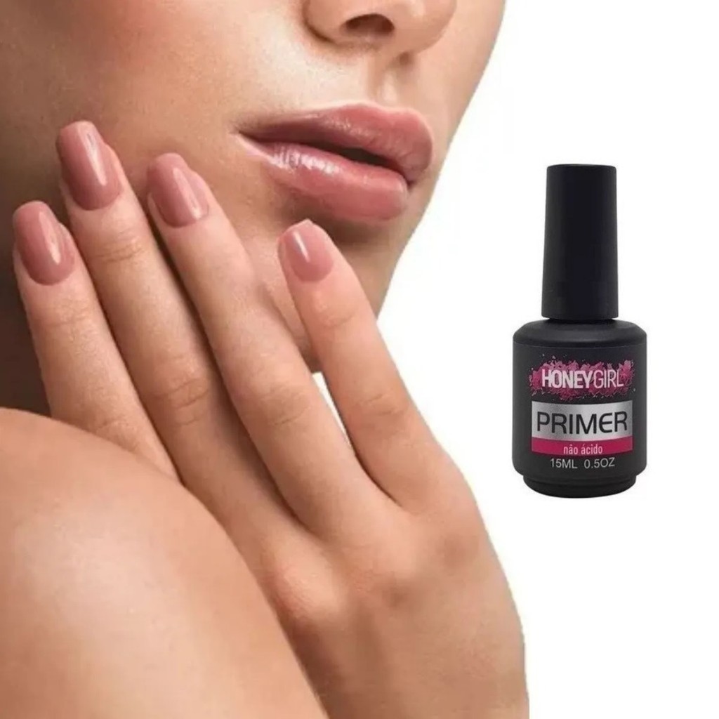 Primer Sem Ácido Honey Girl 15ml Proteger e Aderência nas Unhas