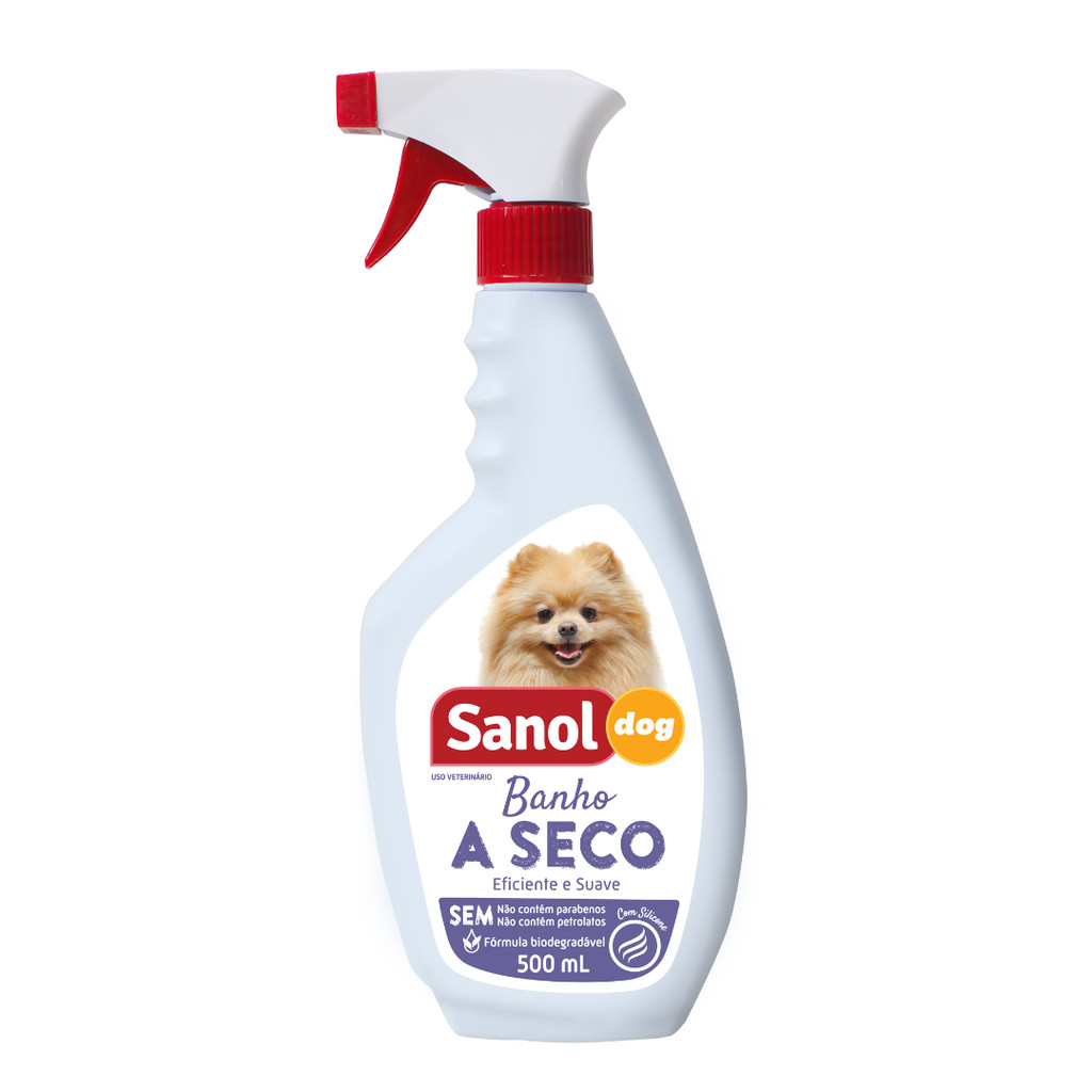 BANHO A SECO 500ML SANOL DOG