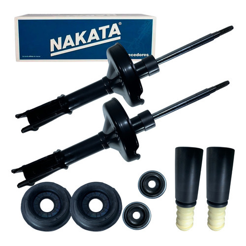 Par Amortecedor Dianteiro Original Nakata + Kit Clio 2000 2001 2002 A 2011 Symbol 2009 A 2013