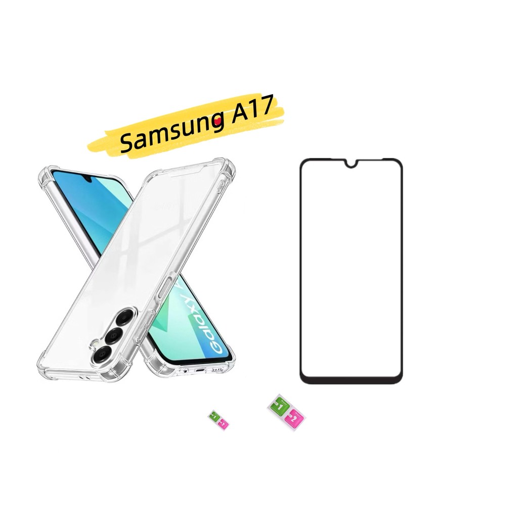 Capinha Samsung A17 Anti Impacto Transparente + película Vrido 3D / 9D