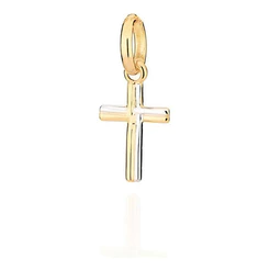 Pingente Rommanel Infantil Crucifixo Banhado A Ouro 542626 Cor Dourado