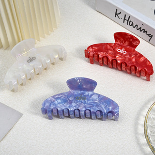 Cross-Border alo Metal etiqueta grampo de cabelo feminino acetato volta cabeça grampo de cabelo rabo de cavalo clipe de em Oferta na Shopee