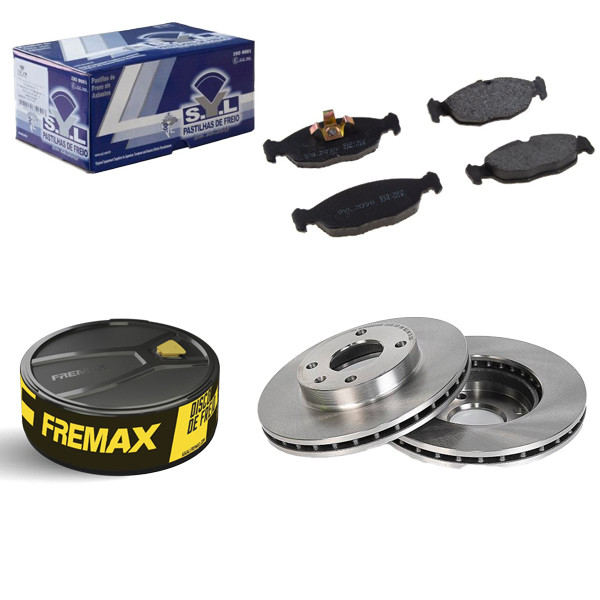 Kit Disco de Freio Ventilado + JG Pastilha AGILE 1.4 em Oferta na Shopee