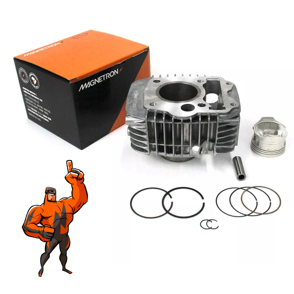 Kit Motor Cilindro Pistão Anel Honda Biz 125 EX 2011até 2023 Original Magnetron