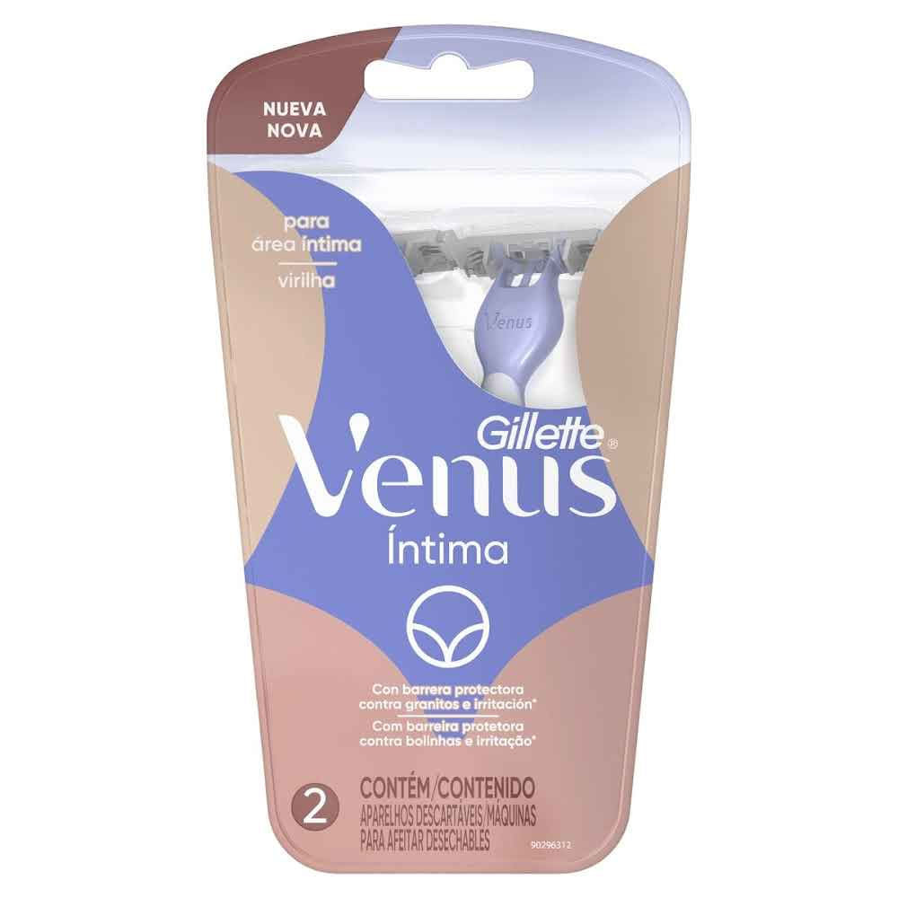 Aparelho De Depilar Gillette Venus Intima Com 2 Unidades - Beauty