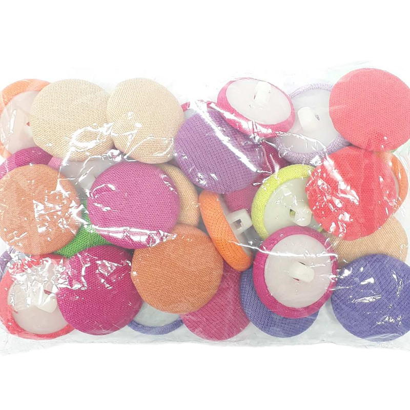 Botão Forrado Mix Cores 21mm Atenção Botao de Costurar 30Un Un 60Un vestidos uniformes casacos blazer Botões 44644V