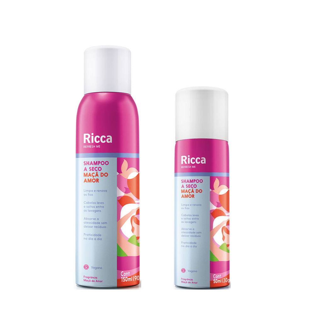 Kit com 2 Shampoo A Seco Maca do Amor Ricca 150ml e 50ml