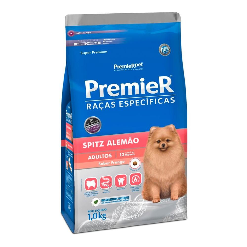 Ração Seca Premier Raças Específicas Spitz Alemão Sabor Frango Para Cães Adultos em Oferta na Shopee
