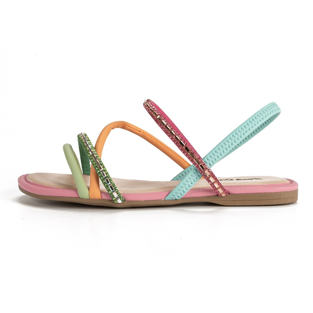 Sandalia Rasteirinha Infantil com Tiras Pink Cats V2964