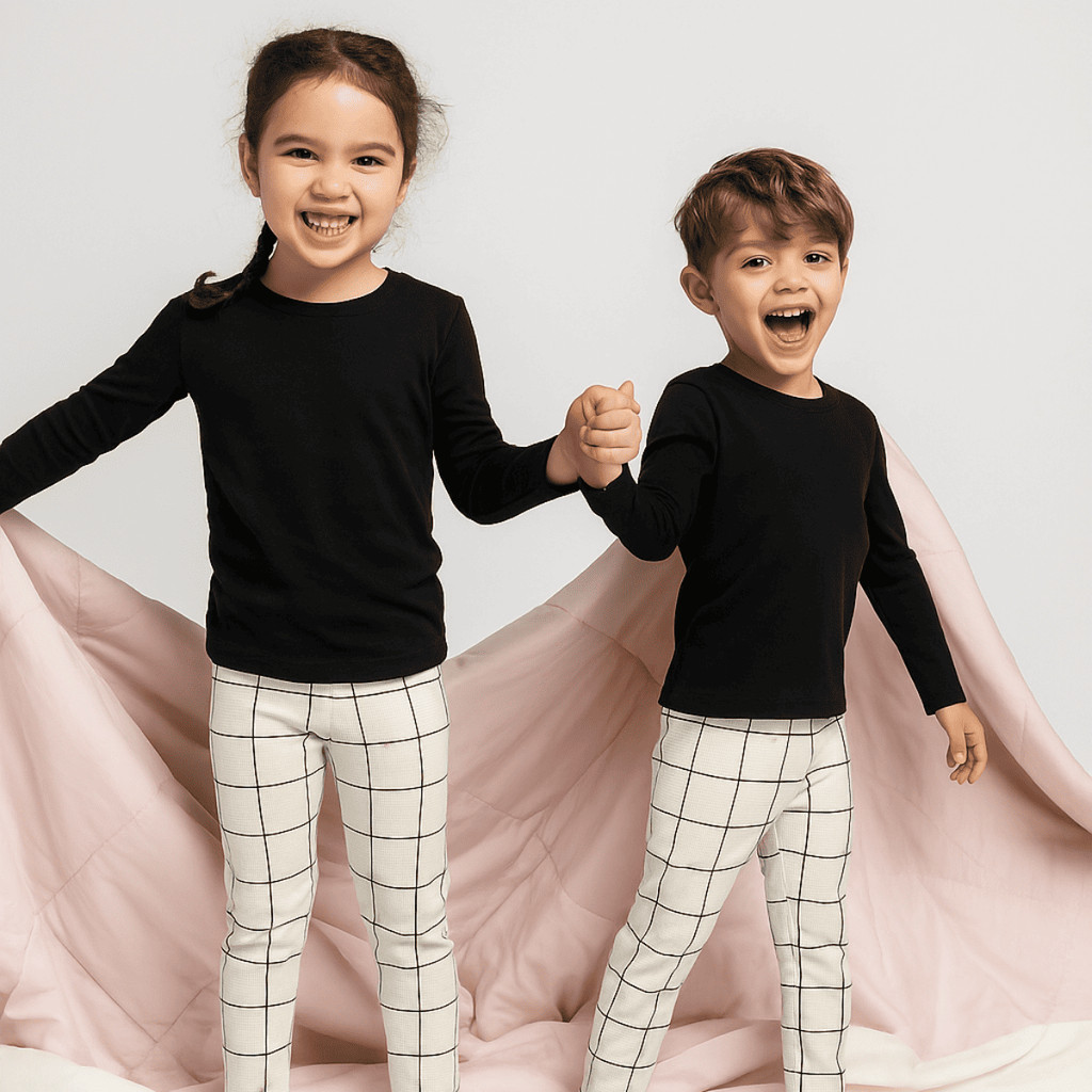 Kit 2 Pijama Infantil Longa Conjunto Inverno Quentinho Frio Feminino e Masculino