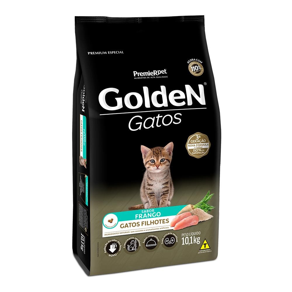 Ração Seca PremieR Pet GoldeN Frango para Gatos Filhotes 10.1kg em Oferta na Shopee
