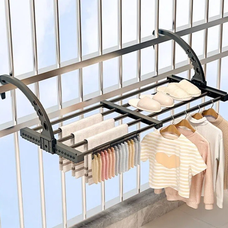 Pólo Telescópico Dobrável-Gancho Durável E Portátil À Prova De Vento 32CMx55CM em Oferta na Shopee