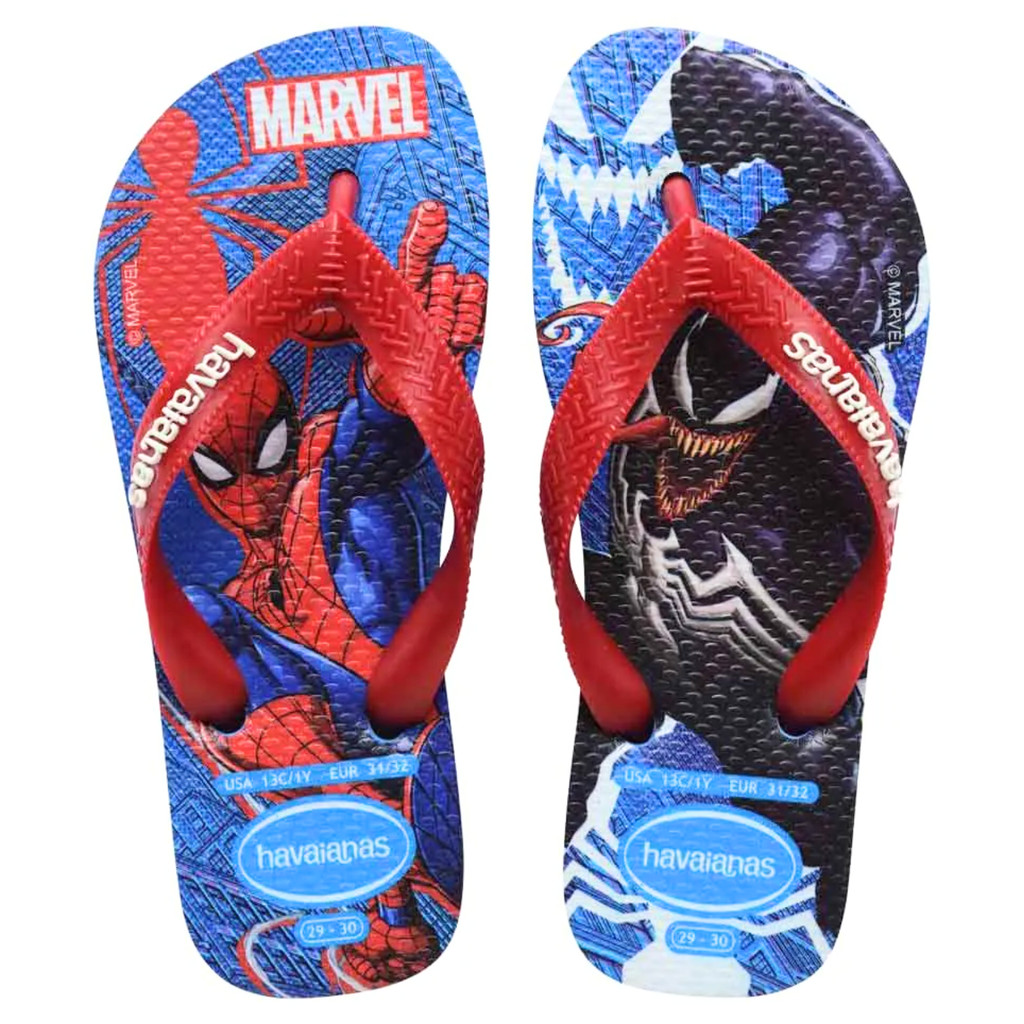 Chinelo Havaianas Infantil Homem Aranha Top Marvel Original