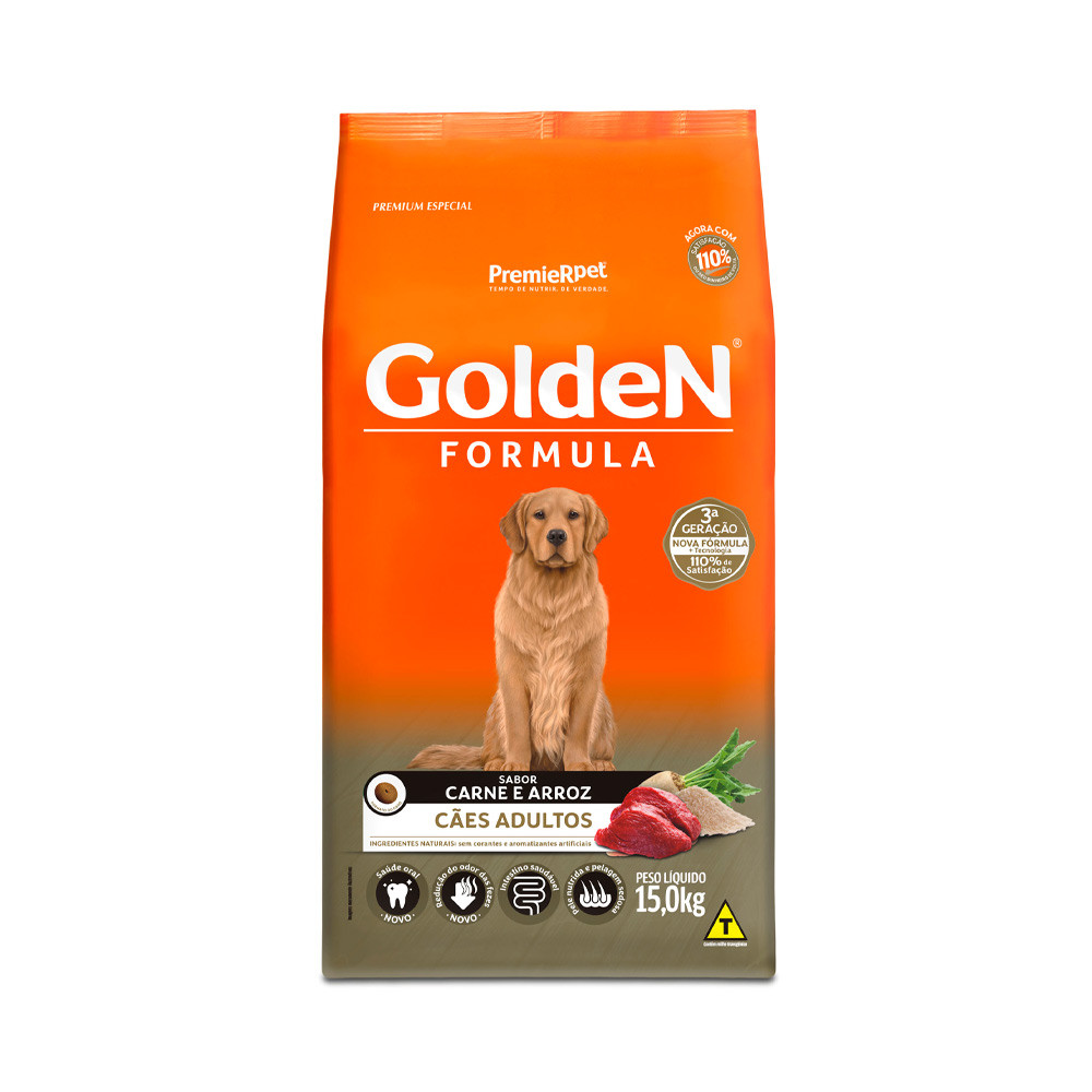 Golden Formula Caes Adultos Carne 15kg