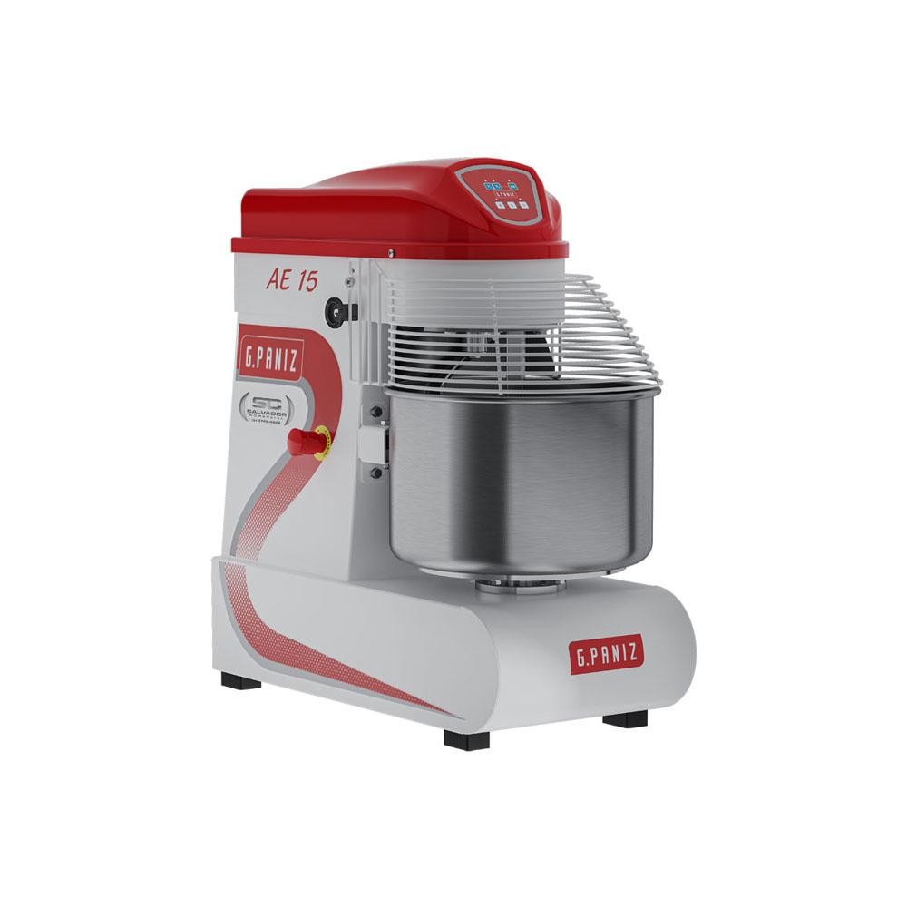 Amassadeira Espiral Masseira 15 Kg Profissional Epóxi Com Inversor 3 Vel Monofásica 220V AE 15 G2  - Gpaniz