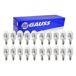 Kit 20 Lâmpada Pingo D'Água Lâmpada Pingão W5W 12v 5W Halógena Universal Gauss GL2825
