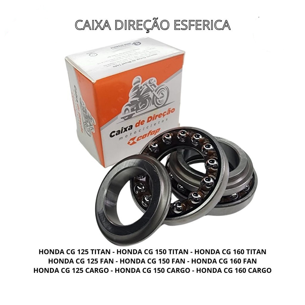 Caixa De Direção Esférica Honda Titan 125/150/160 Fan 125/150/160 Start 150 - Cofap