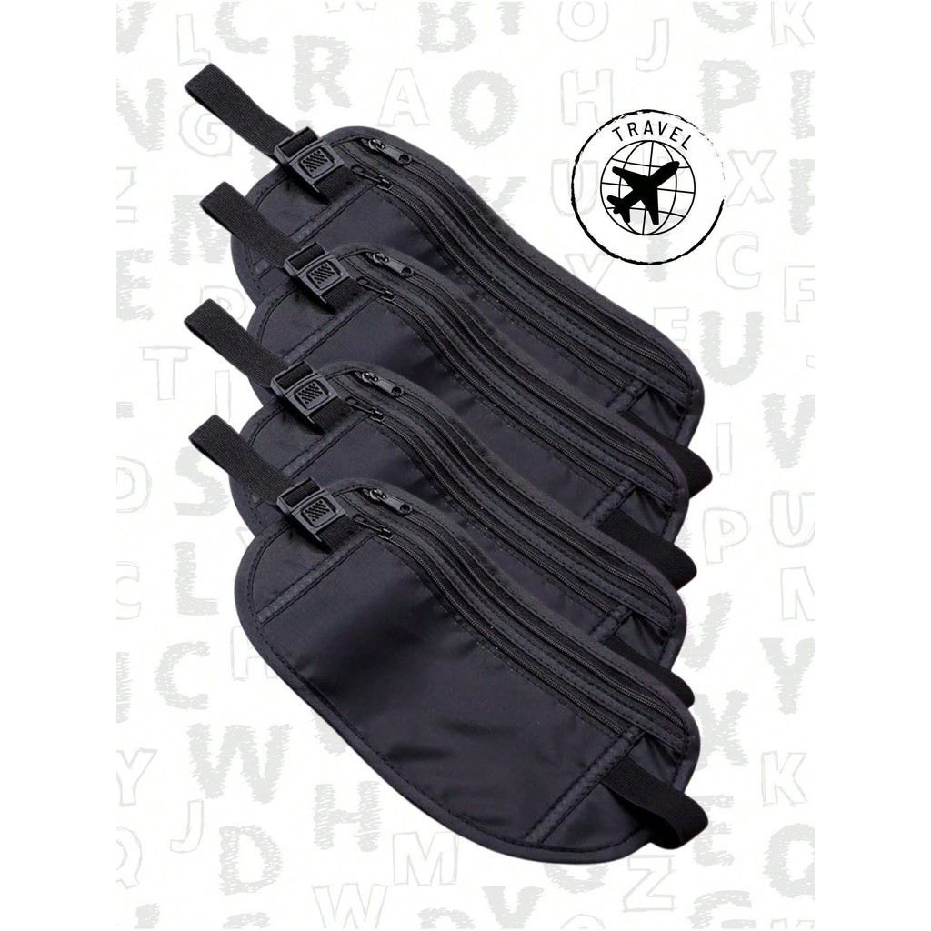 Kit 04 Pochete bolsa de cintura Resistente  á água, Doleira Cinta Fitness Celular Corrida Academia, Bolsa Pochete Fitnes