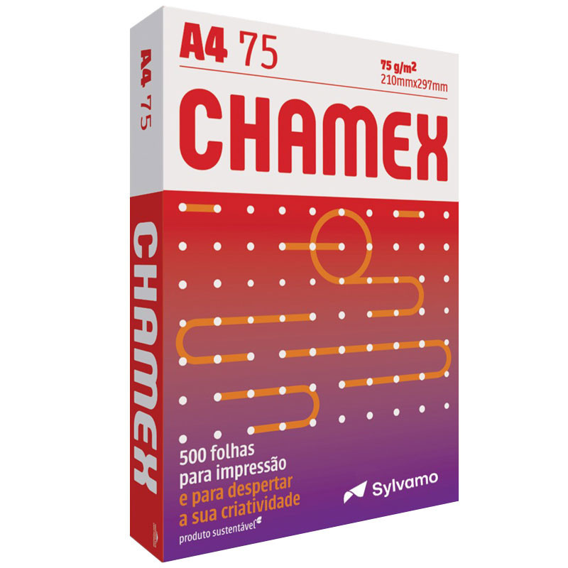 Papel sulfite A4 75g 210x297 com 500 fls Chamex - Stationery