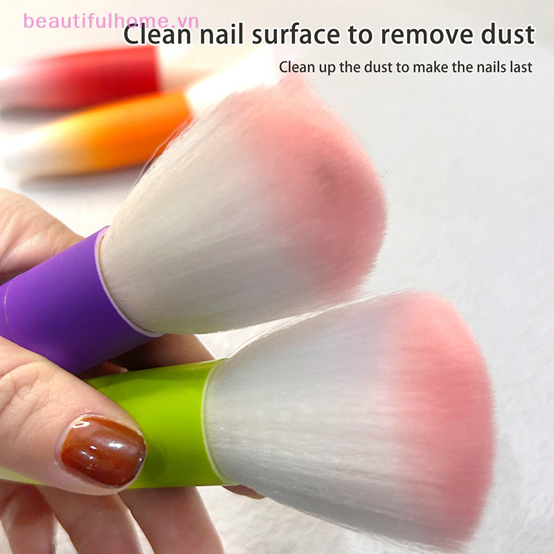 [beautifulhome] Nail Art Dust Powder Professional Make Up Brush Grande Face Cosmética Cont Maquiagem Beleza Ferramenta [beauty]