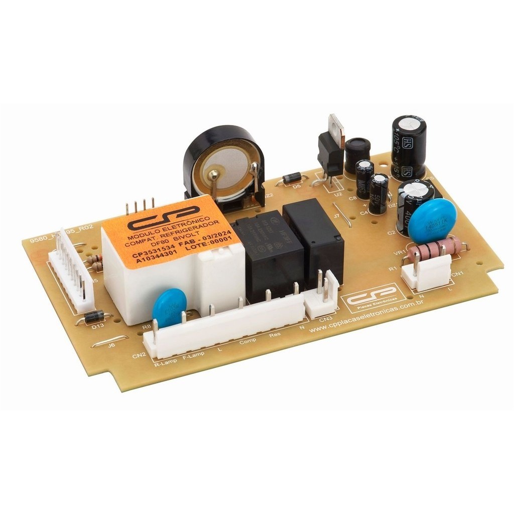 Placa Refrigerador Electrolux Compatível Df80 Df80x Dfw51 Dw51x Dwn51 Dwx51 A10344301 64800637