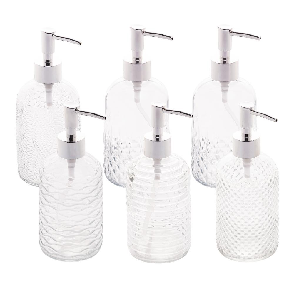 Porta Sabonete Líquido Lyor Sortido de Vidro 380ml