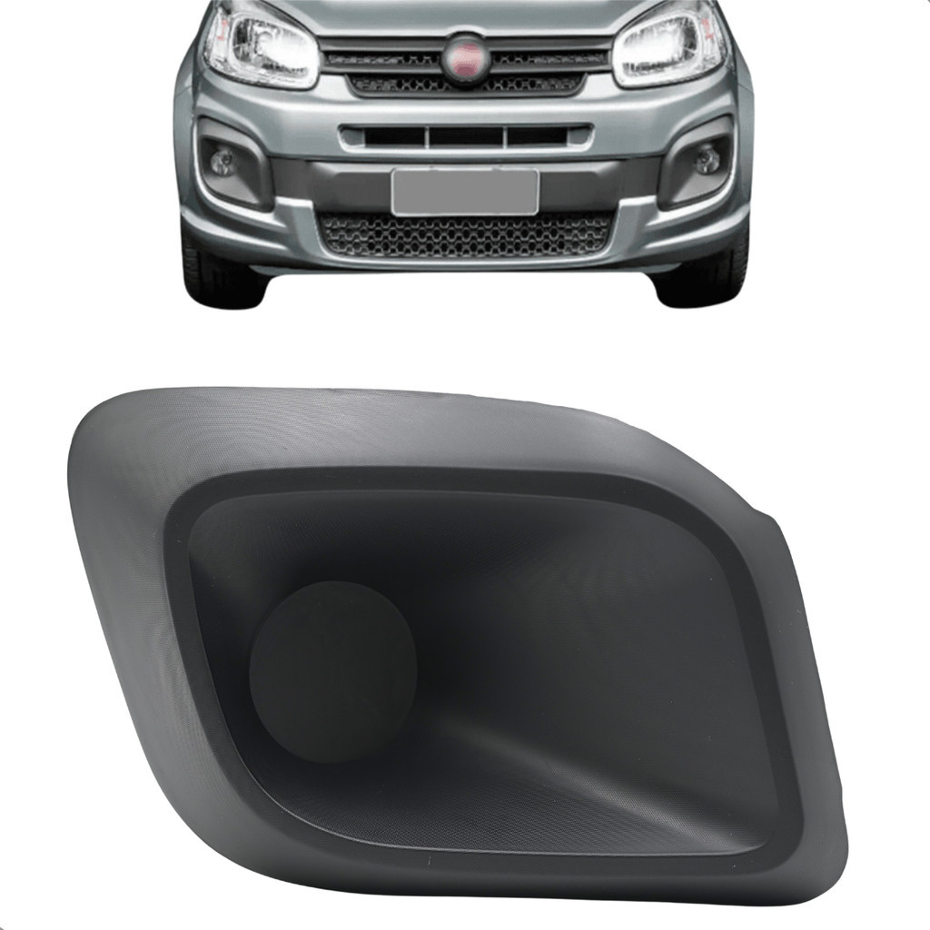 Grade Farol Milha Uno 2017 2018 2019 2020 2021 2022 Preta Sem Furo