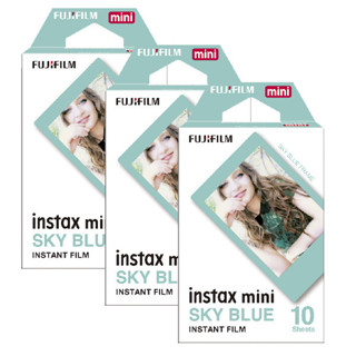 Filme Instax Mini Fujifilm Sky Blue - 30 Fotos em Oferta na Shopee