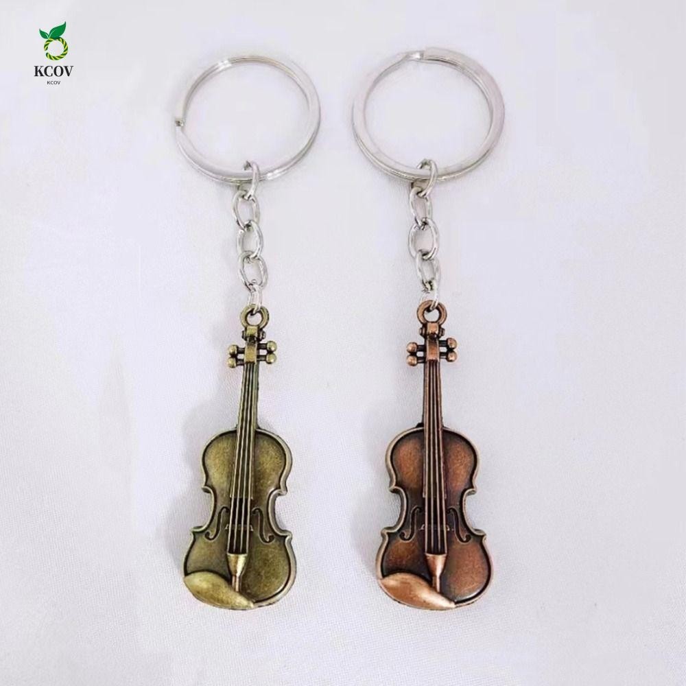 Chaveiro De Violino Vintage KCOV , Clássico De Violoncelo , Pingente De Instrumento Musical Com Bolsa