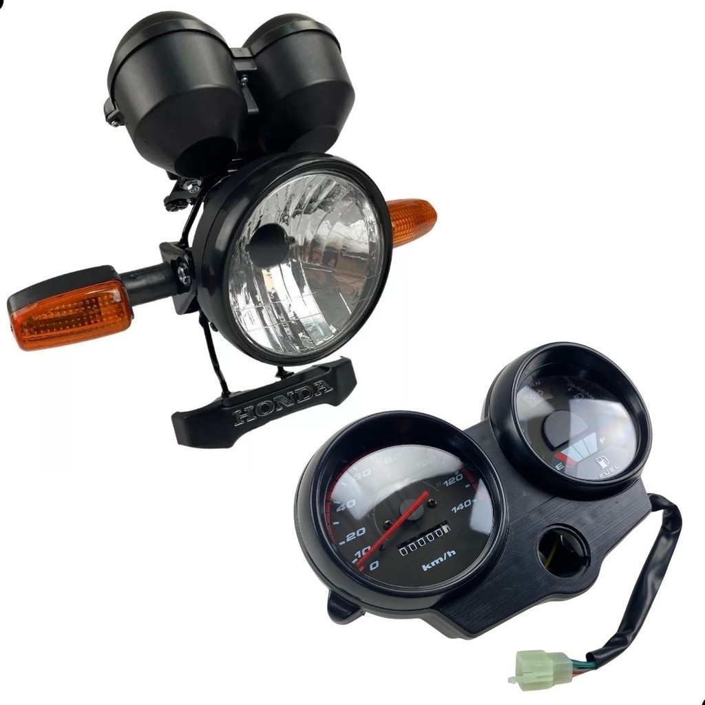 PAINEL FAROL SUPORTE EMBLEMA ARANHA CG 125 TITAN 2000 A 2004