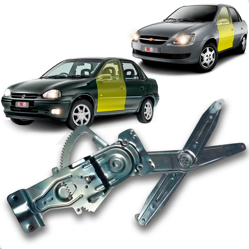 Máquina de Vidro Elétrico Porta Motorista Lado Esquerdo Corsa Classic 1995 Até 2016 em Oferta na Shopee