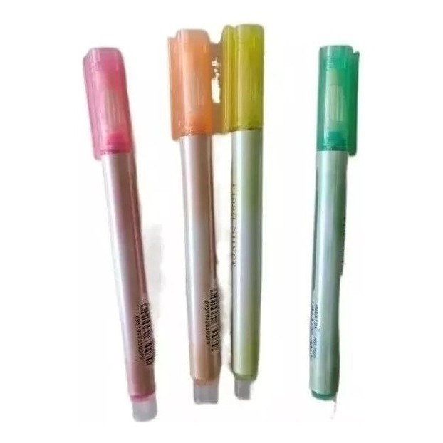 Caneta Canetinha 4 Pçs Marca Texto Tinta Gliter Gel