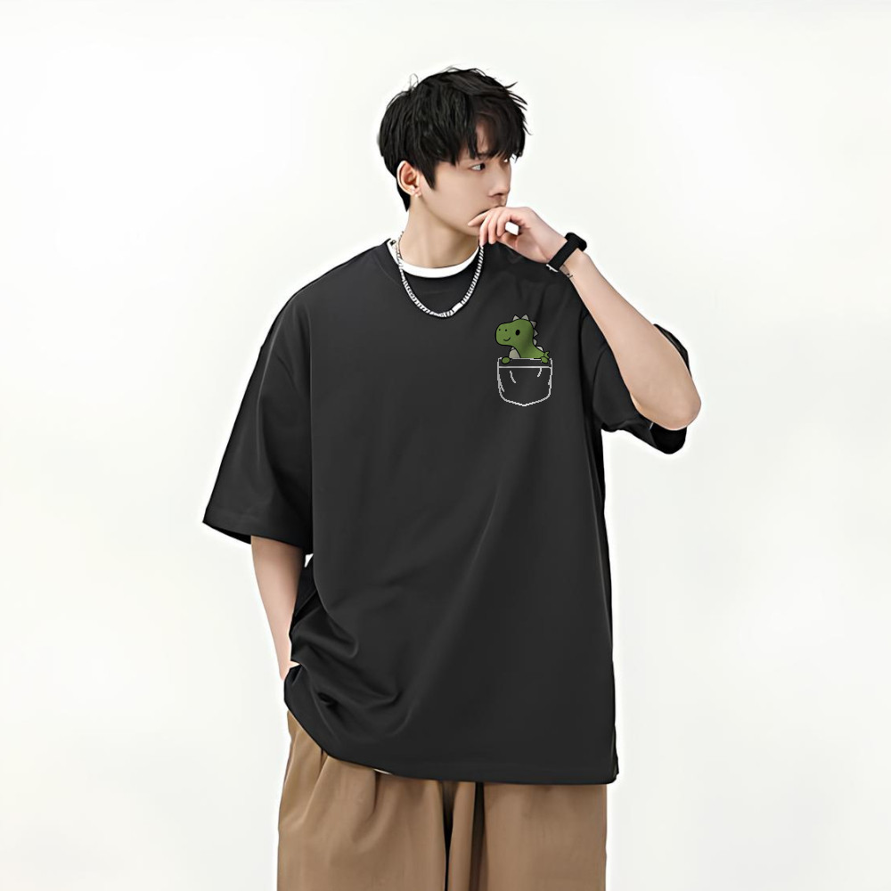 Oversized Dino moda lançamento estampado exclusivo envio imediato 24h dinossauro camisa camiseta