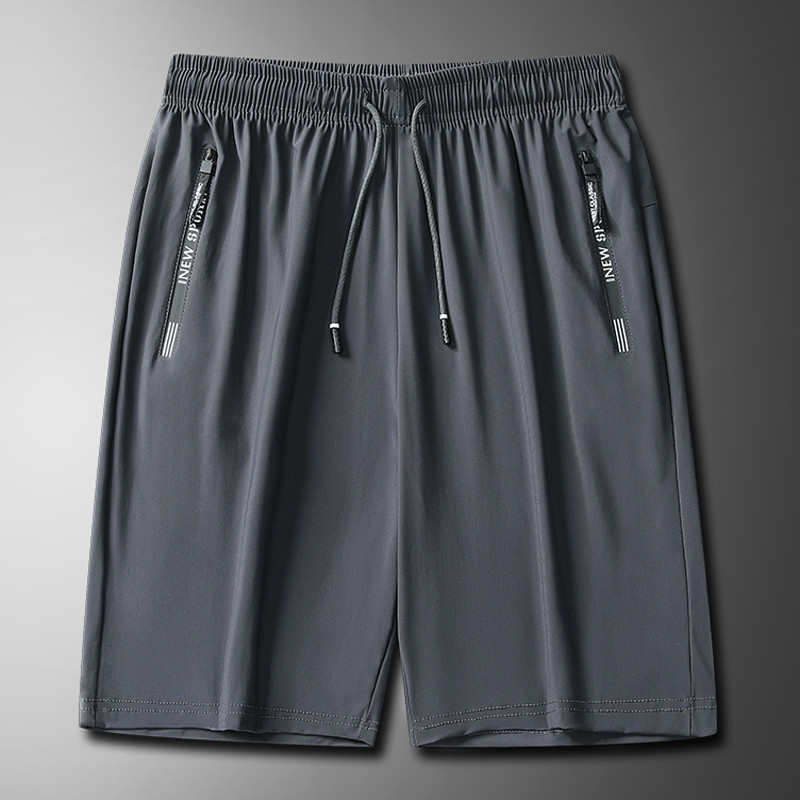 Shorts Homens Calças Curtas De Verão Ginásio Fitness Beach Zipper Pocket Loose Short Sweatpants em Oferta na Shopee
