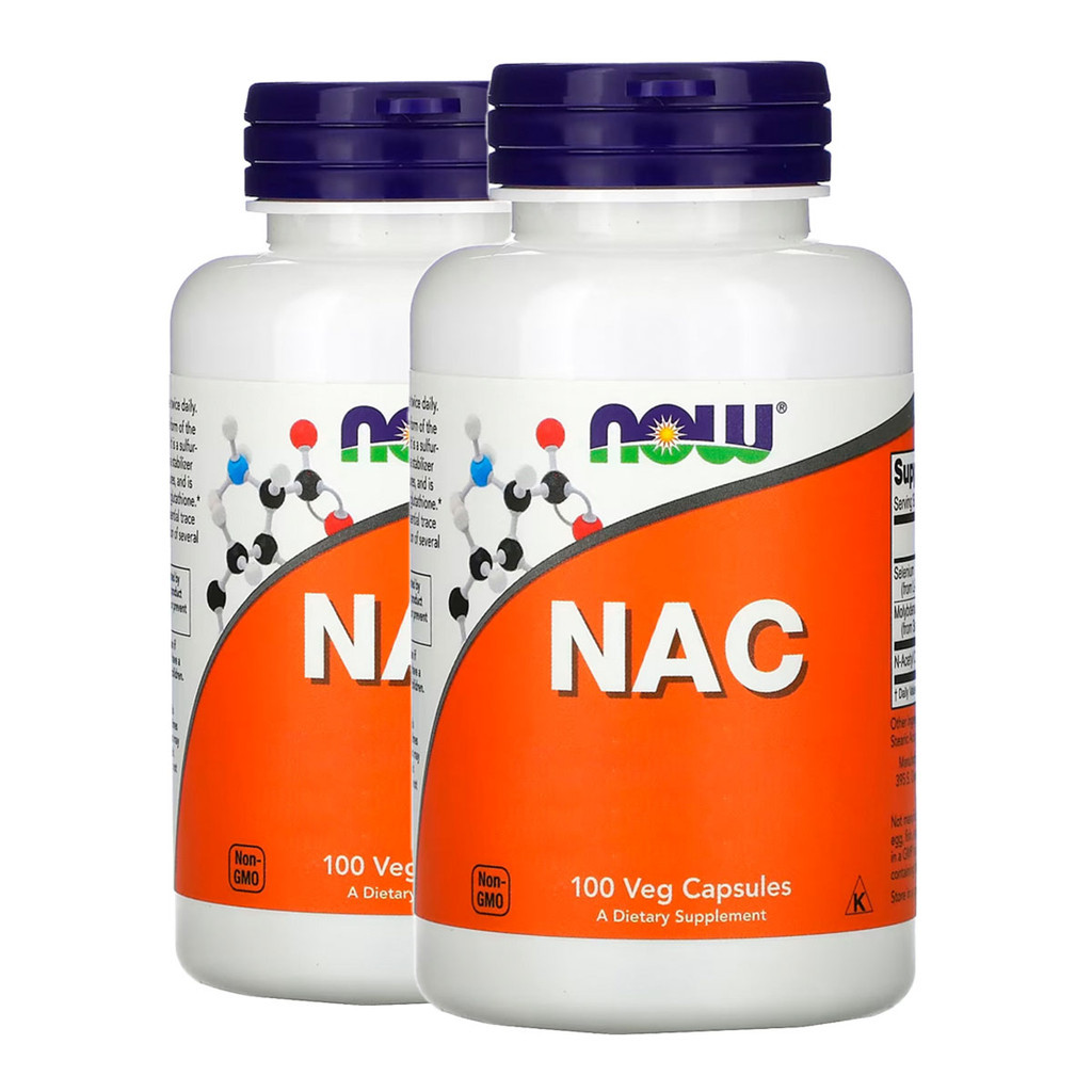 Kit 2x Nac N-acetilcisteína 600mg Now Foods 100 Cápsulas Importado/Made in Usa - Health
