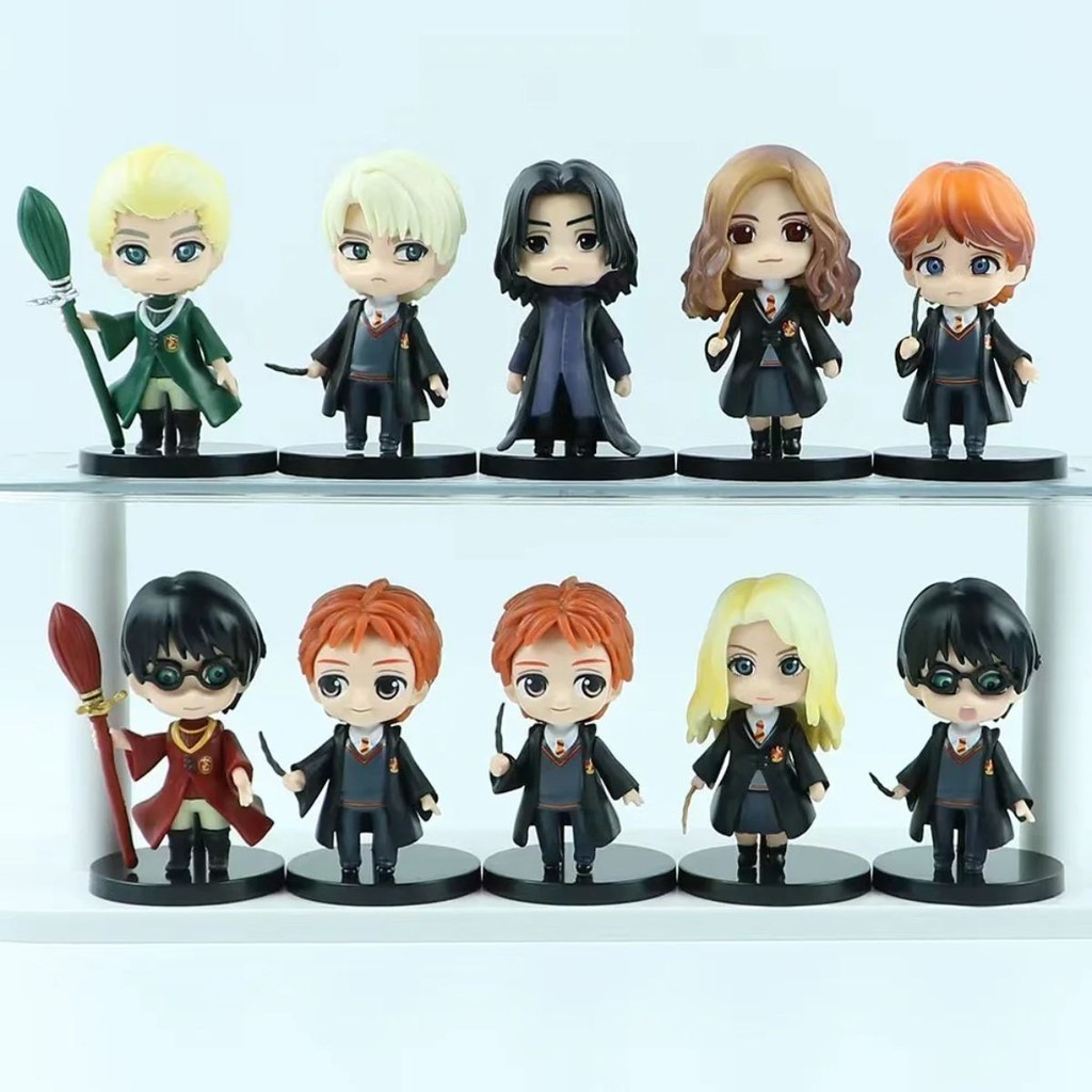 Action Figure Boneco Miniatura Harry Potter Draco Severus Rony Luna Hermione Fred Jorge