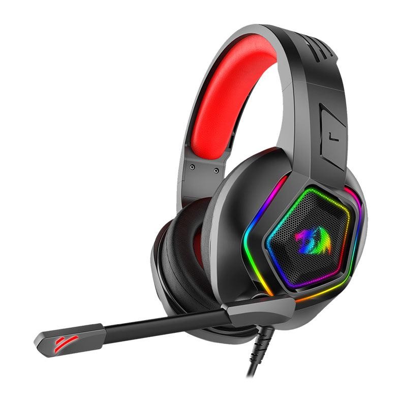 Headset Gamer Redragon Medea, RGB, Drivers 50mm, Preto, H280-MEDEA