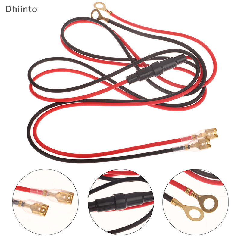 [Cabo De Tomada Para Carregador USB 60/100/150cm Fio Com Fusível De 10A Motocicleta Marítima ATV RV Refit Em