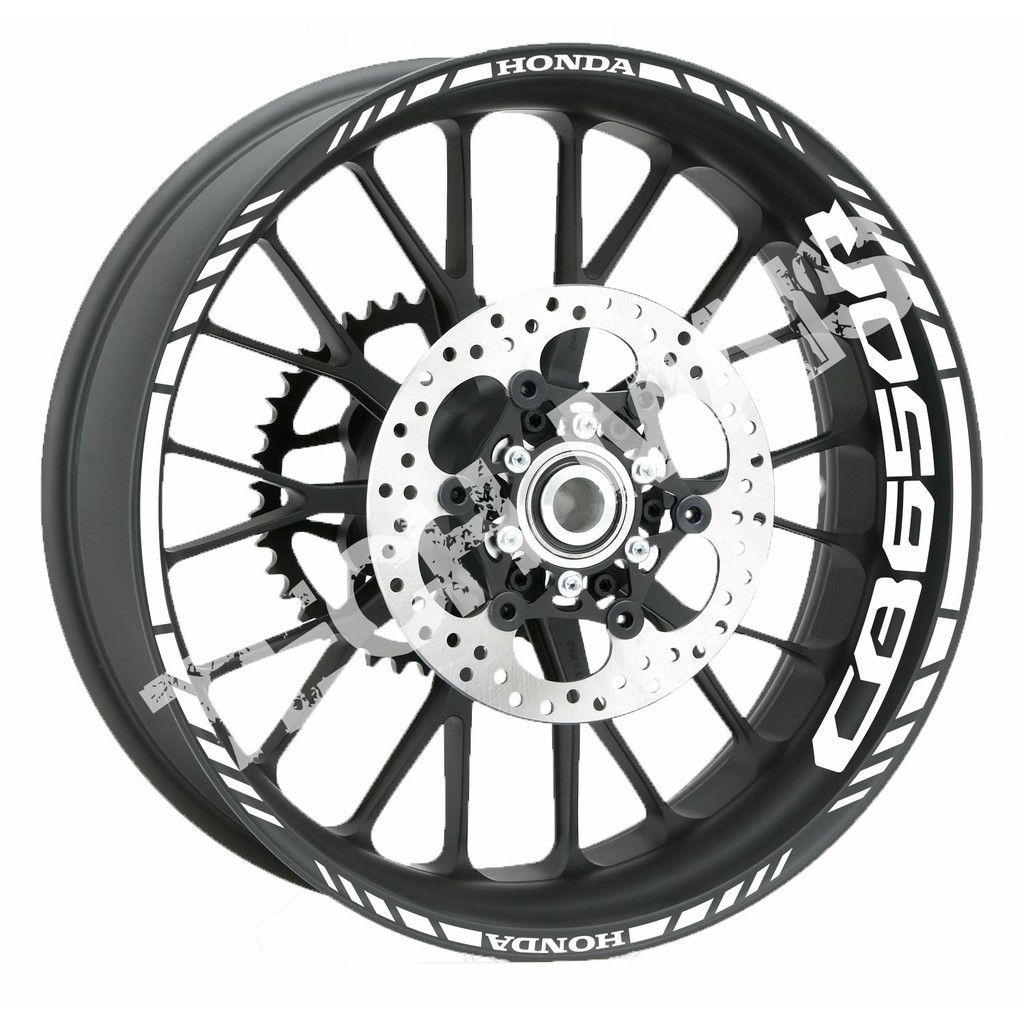 Kit Refletivo de Adesivos para Rodas, Frisos de moto HONDA CB650R CB 650R CB 650 R