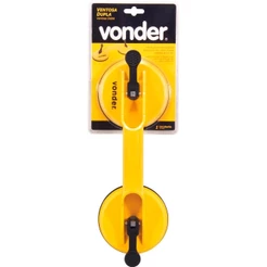 Ventosa Dupla Plástica Capacidade 50kg Vonder