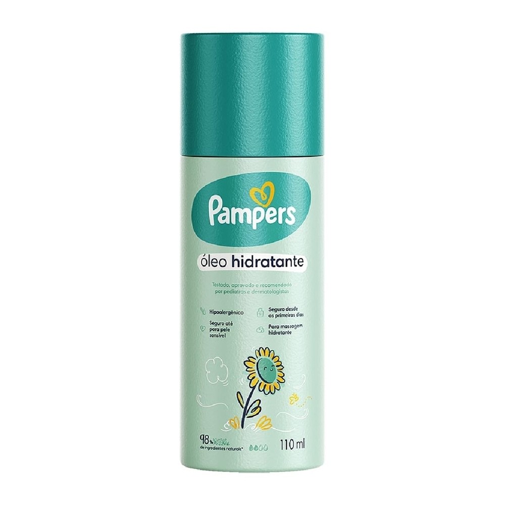 Oleo Corporal Pampers Girassol 110ml em Oferta na Shopee