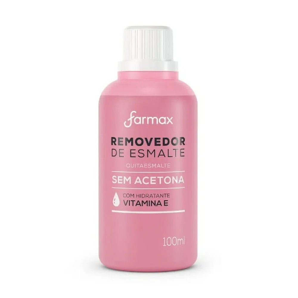 Removedor de Esmalte Farmax Sem Acetona 100ml em Oferta na Shopee