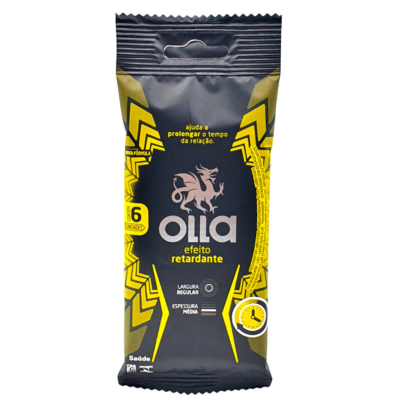 Preservativo com Efeito Retardante - Olla Prolong | 6 Unidades em Oferta na Shopee