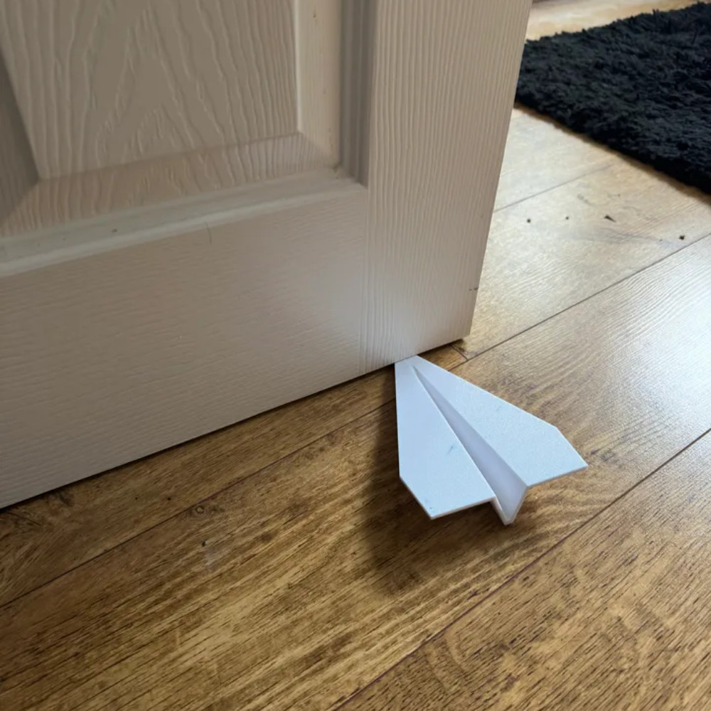 Suporte Trava Porta Sticker AVIAO PAPEL Aparador Peso Trava Porta Cunha Calço Divertido