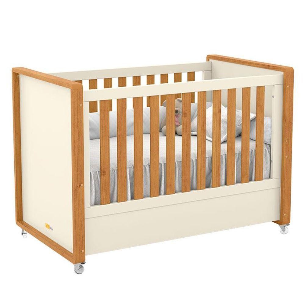 Berço Americano Tutto Freijó Off White - Matic em Oferta na Shopee