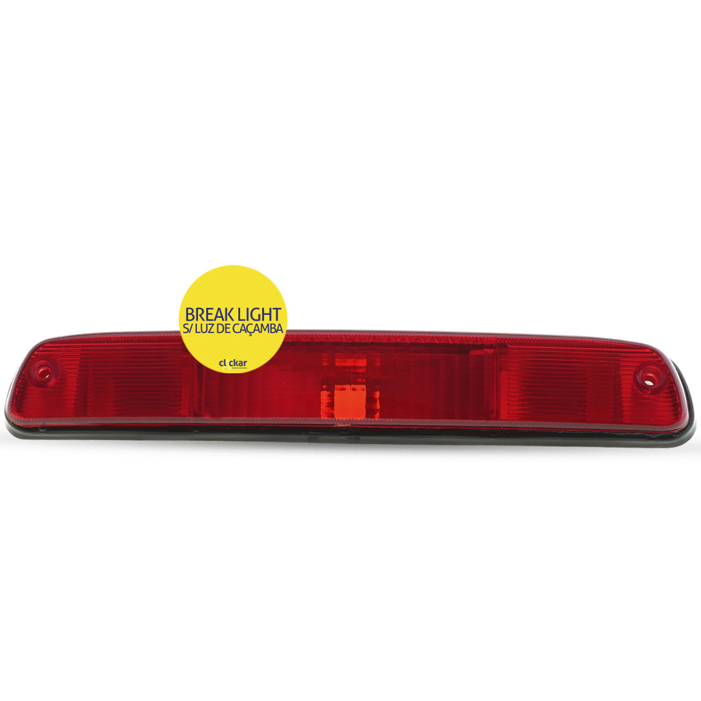 Lanterna Luz Freio Teto Break Light  Ford Ranger 1998 a 2012 F250 1999 a 2011 Courier 1997 a 2013 Sem Luz de Caçamba
